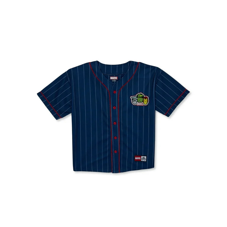 Boys Marvel Avengers Graphic Jersey Top, Sizes 4-18 | Walmart (US)