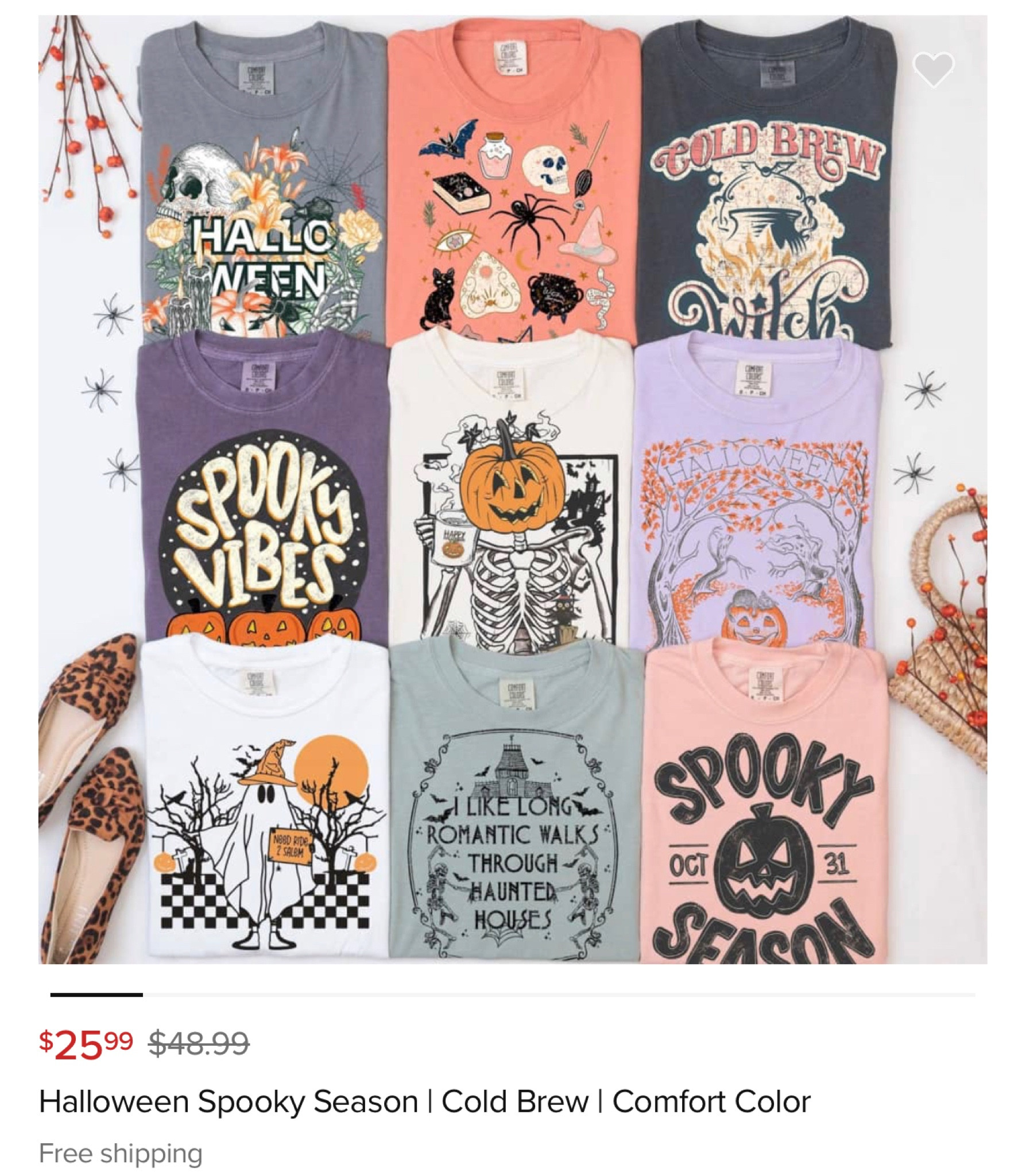 Super cute Halloween graphics for  $25.99 + free shipping! Linking a few other spooky cute items too 😘 

#LTKHoliday #LTKfindsunder50 #LTKstyletip