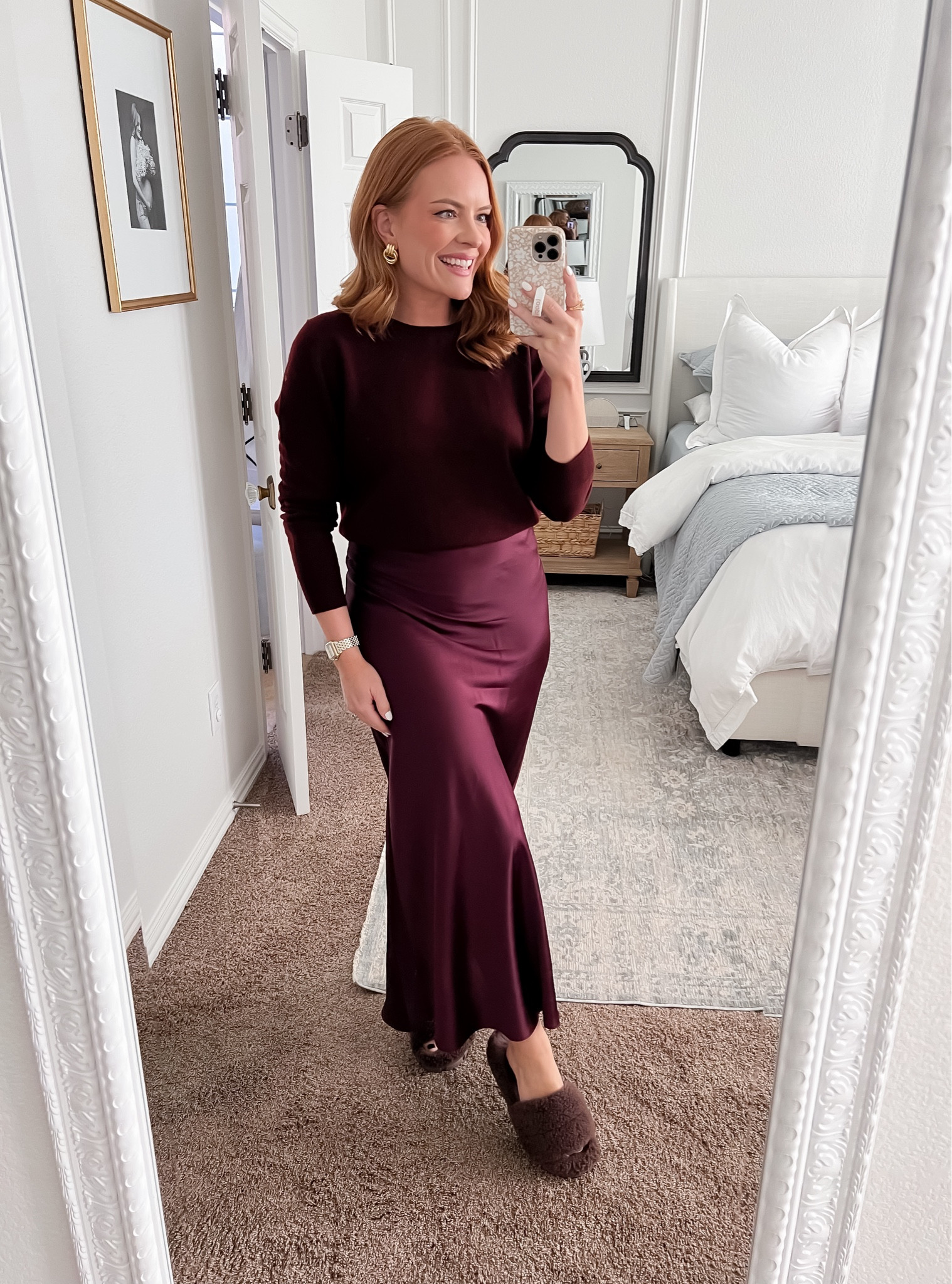 I am loving a monochromatic look this season and this burgundy sweater & skirt combination is so perfect. 😍

#LTKStyleTip #LTKWorkwear #LTKSeasonal