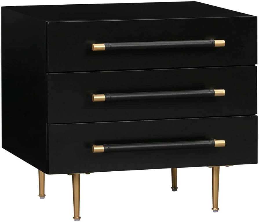 Tov Furniture Trident Nightstand (Black) | Amazon (US)