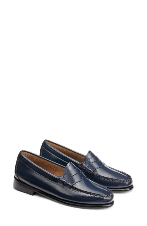 G.H.BASS Whitney Leather Loafer in Navy at Nordstrom, Size 10 | Nordstrom
