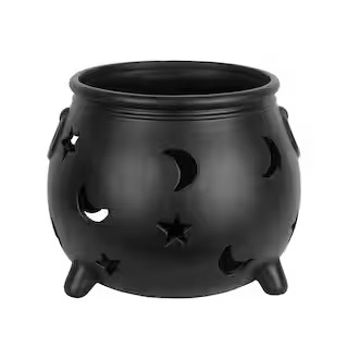 10.75" Black Moon & Stars Cauldron Ceramic Candle Holder by Ashland® | Michaels Stores