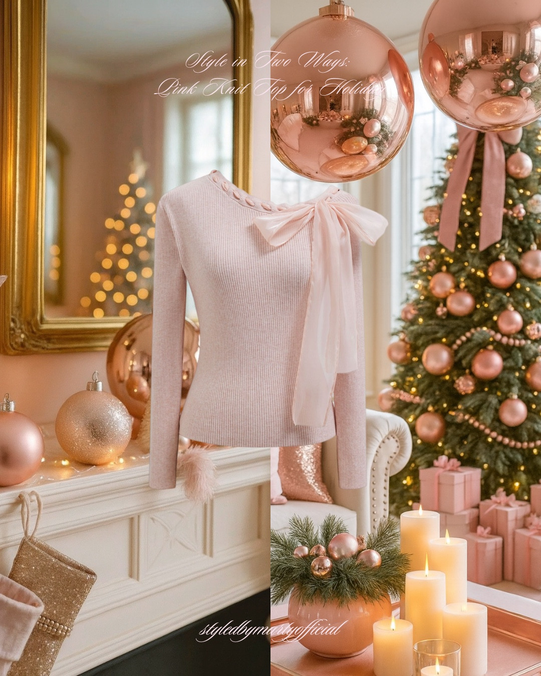 Style in Two Ways: Pink Knit Top for Holiday🎀
<< Swipe to complete the looks>>

✨Selenichast products: use code marty31 31% off until 12/31.

Holiday style, holiday party outfit, party wear, Christmas Day outfit, festive fashion, festive style, feminine style, feminine outfit, pink outfit, green skirt, pink sequin skirt, pink sequin pumps, pink pumps, pink embellished clutch bag, pink perfume, perfume, pumps under 100, sale alert, fashion under 100

#LTKFindsUnder100 #LTKHoliday #LTKootd