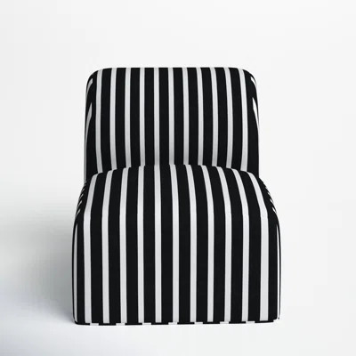 Eliana Outdoor Armless Lounge Chair with Sunbrella Cushions | Birch Lane