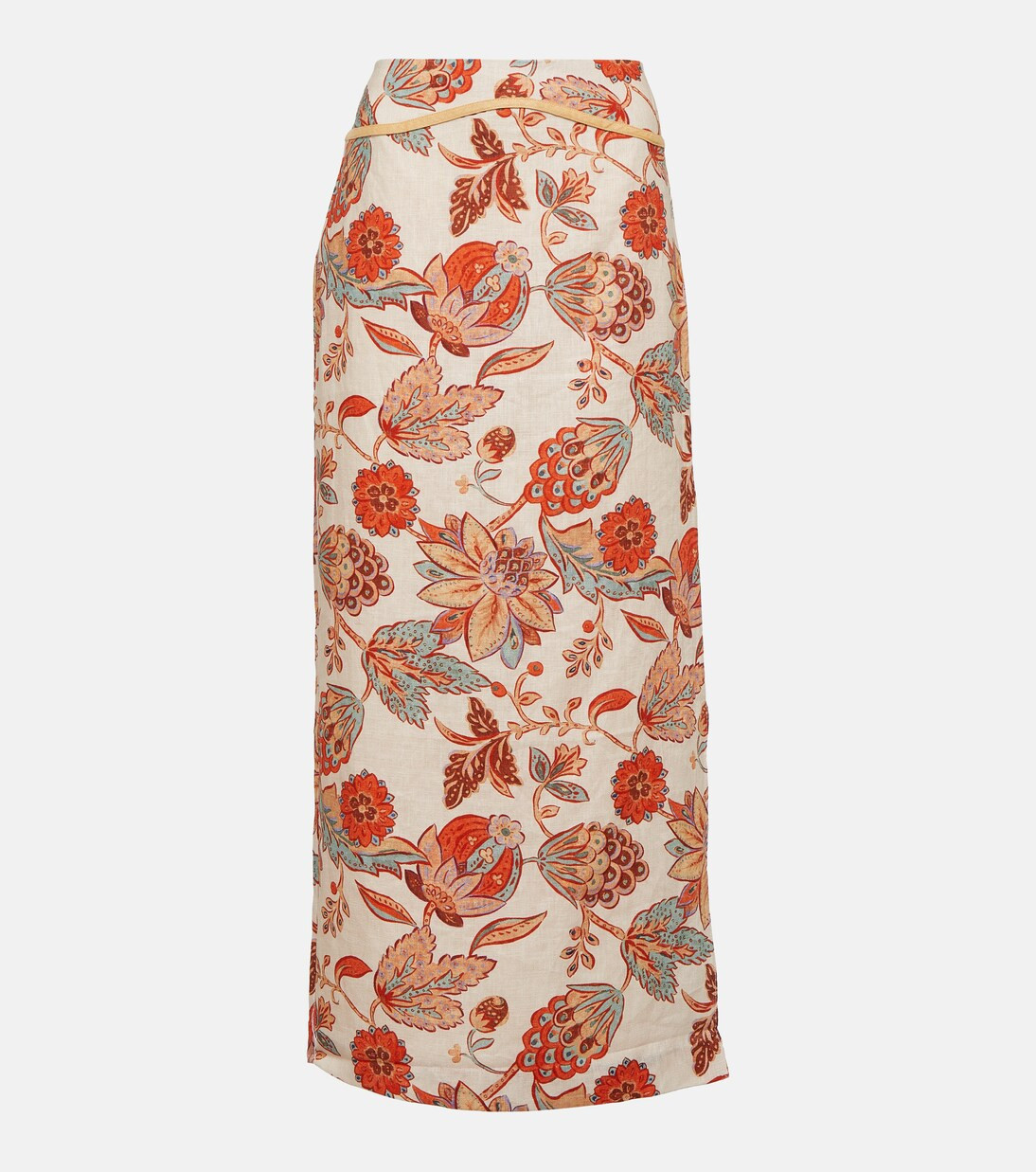Noemi floral linen midi skirt | Mytheresa (US/CA)