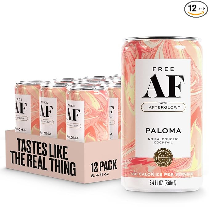 AF Drinks Non-Alcoholic Paloma | Alcohol Alternative Sparkling Cocktails with AFTERGLOW Botanical... | Amazon (US)