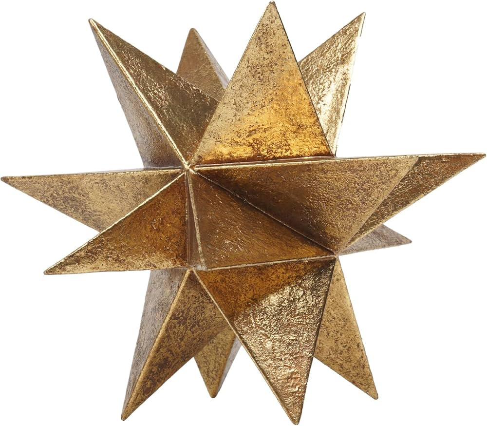Braxio Modern Style Indoor Home Decor - Resin Gold Multi-Angle Stars Abstract Geometric Sculpture... | Amazon (US)