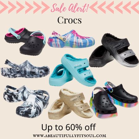 Up to 60% off on Crocs! Shoes, shoes for fall, slip on shoes, lined crocs, sandals, lined sandals. Cyber week sales.

#LTKsalealert #LTKshoecrush #LTKCyberweek