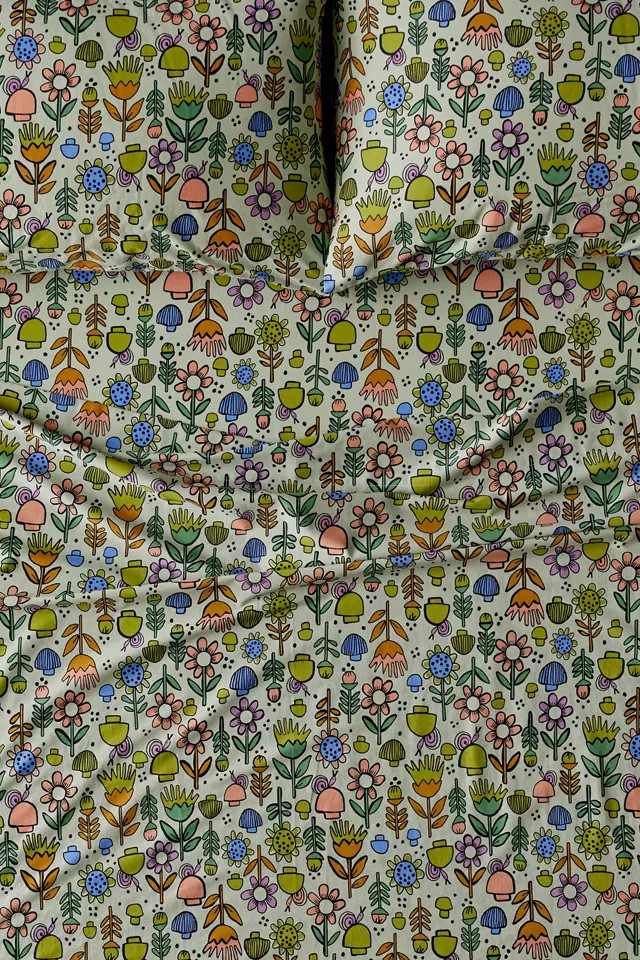 Mushroom Fields Sheet Set | Urban Outfitters (US and RoW)