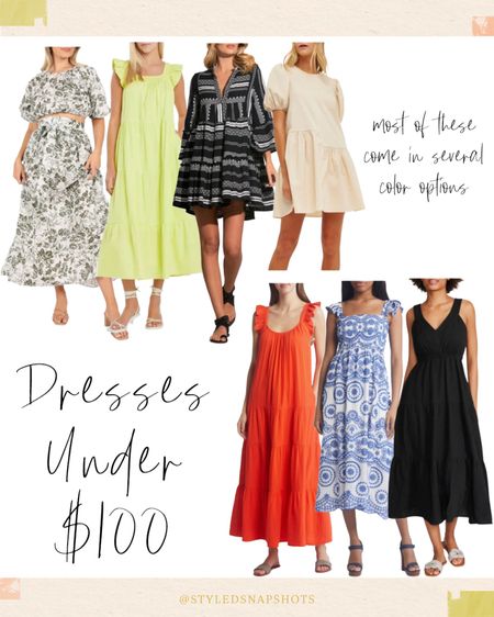 Dresses under $100 

spring dress, summer dress, vacation dress, bump friendly dress 

#LTKSeasonal #LTKstyletip #LTKfindsunder100