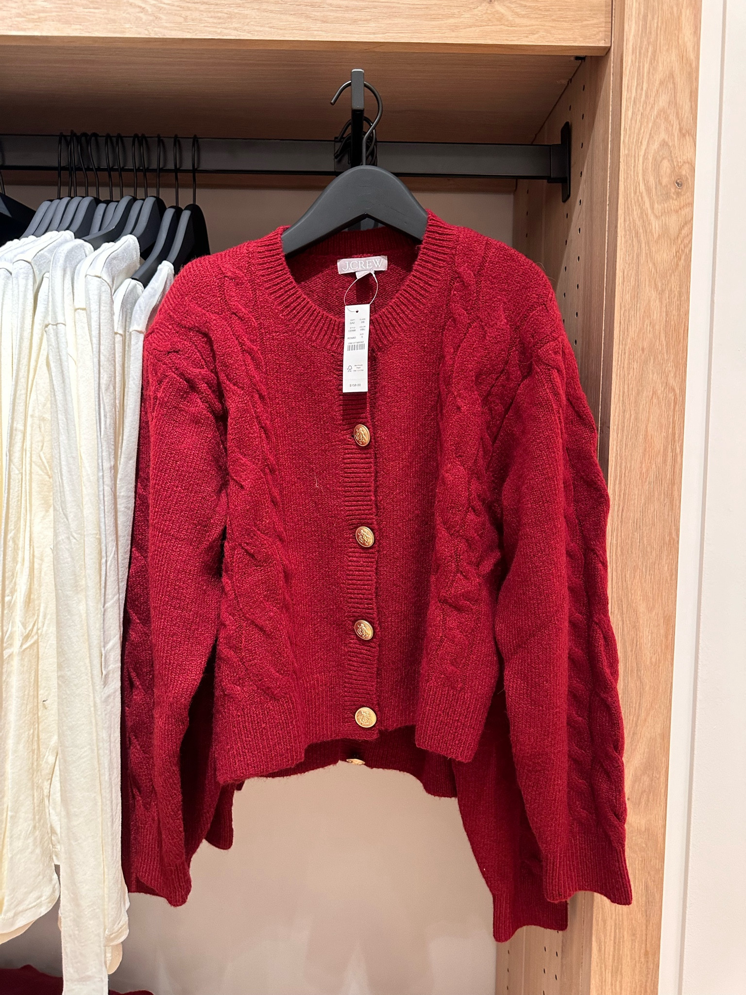Also need this burgundy cardigan that’s perfect for the upcoming  holiday season 

J crew | holiday outfit | red sweater | lady jacket | fall outfit | red cardigan 

#LTKSeasonal #LTKHoliday #LTKFindsUnder100