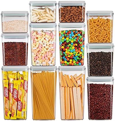 Food Storage Containers, Pop Airtight Food Storage Containers with Lids for Kitchen Pantry Organi... | Amazon (US)