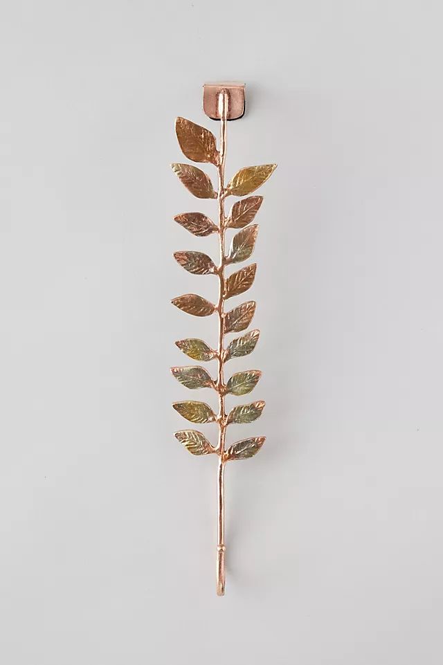 Brass Leaf Wreath Hanger | Anthropologie (US)