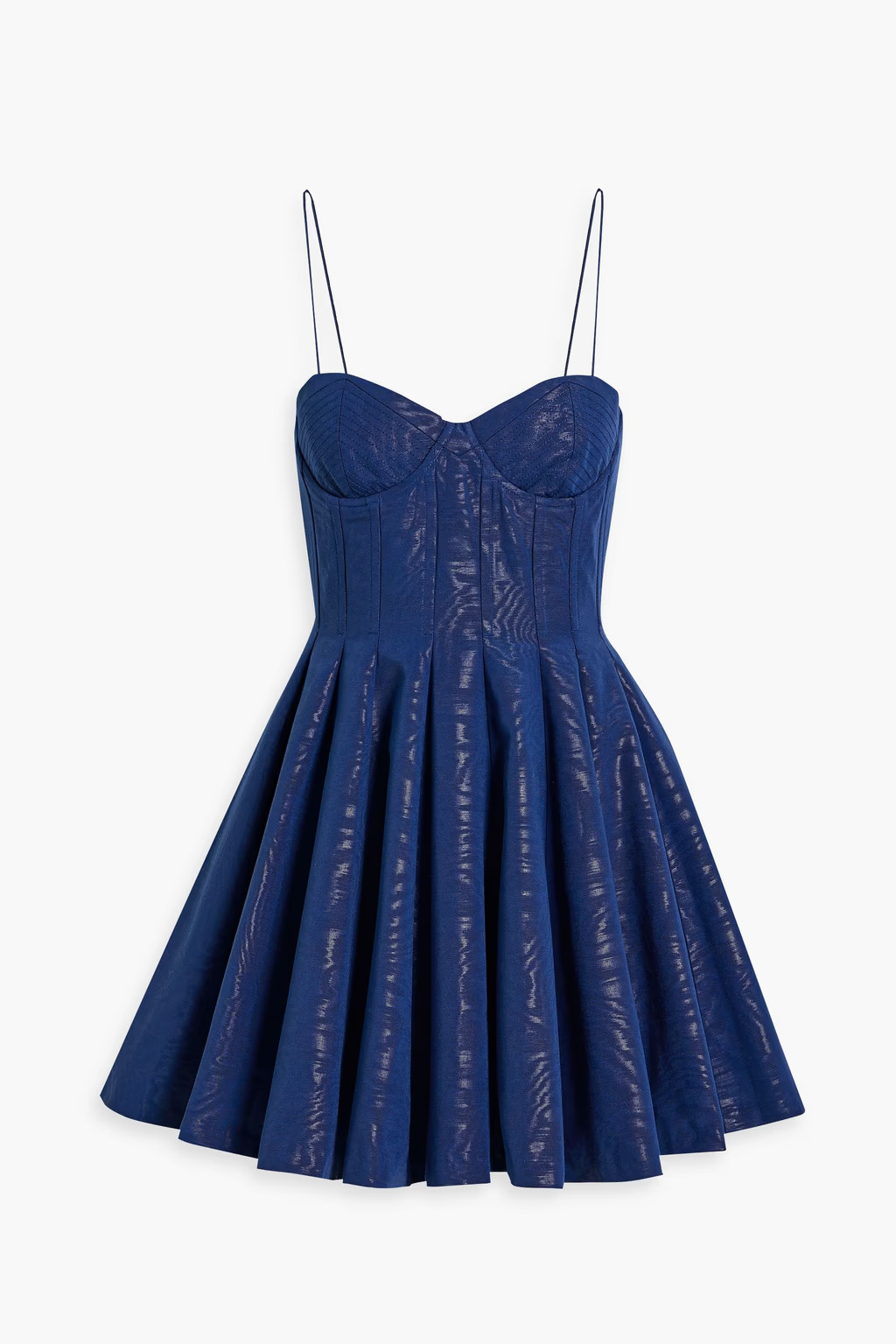Adara pleated moire mini dress | The Outnet (US and CA)