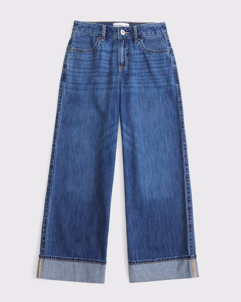 high rise wide leg jeans | Abercrombie & Fitch (US)