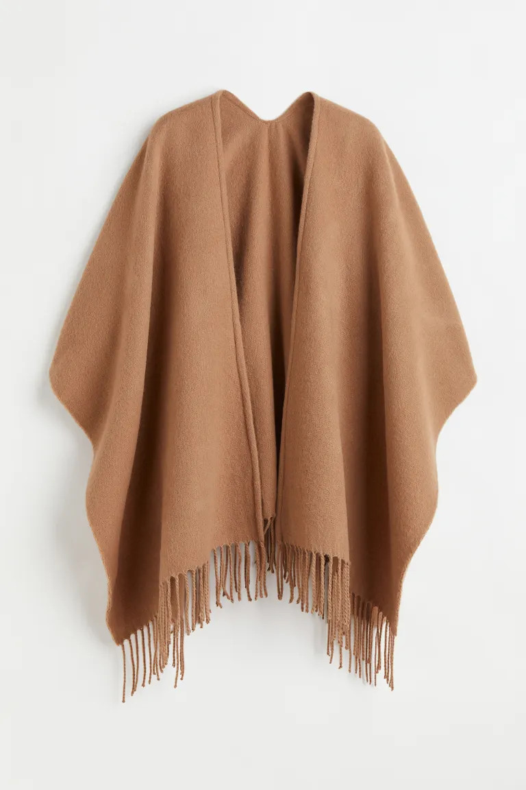 Fringe-trimmed Poncho | H&M (US + CA)