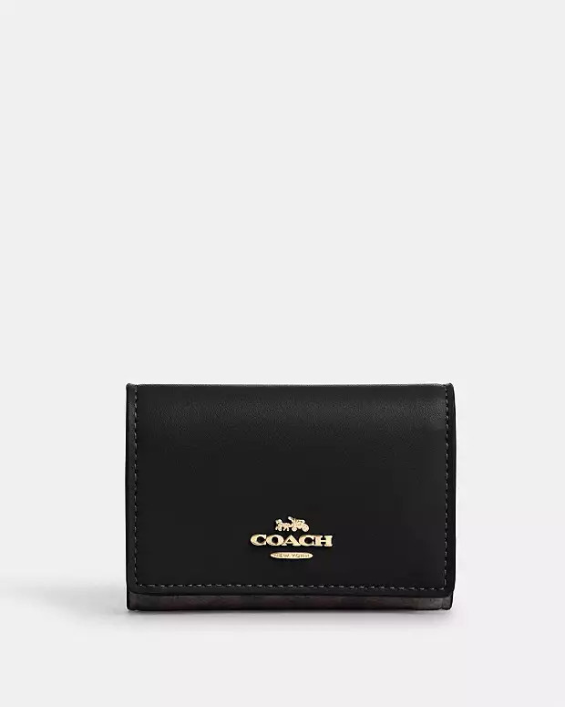Micro Wallet In Signature Canvas | Coach Outlet US