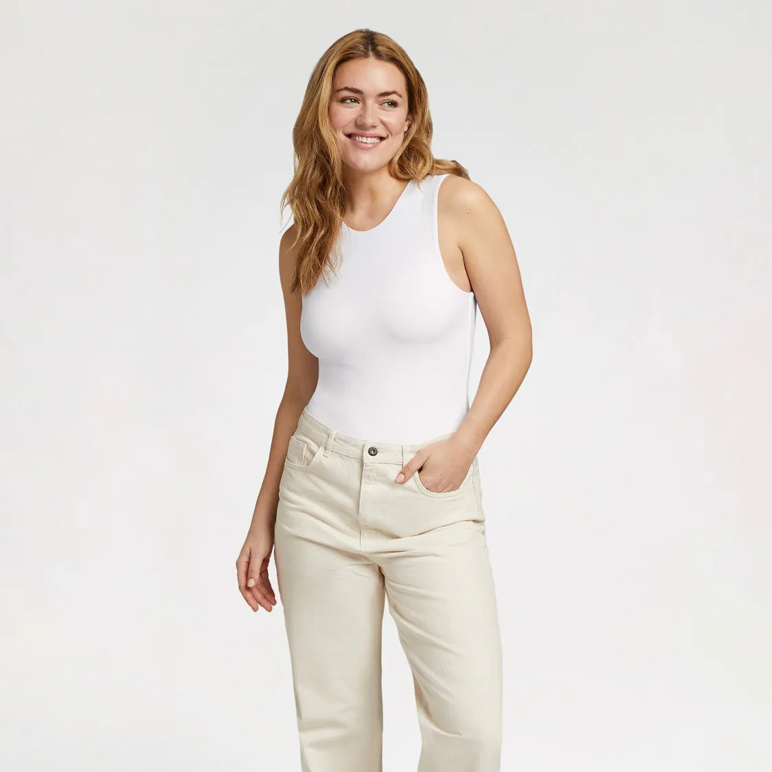 Women's Classic Crew Tank Bodysuit | nuuds