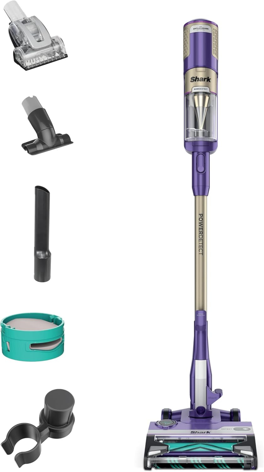 Shark PowerDetect Corded Stick Vacuum, Self-Cleaning, Eggplant, HZ4002 | Amazon (US)