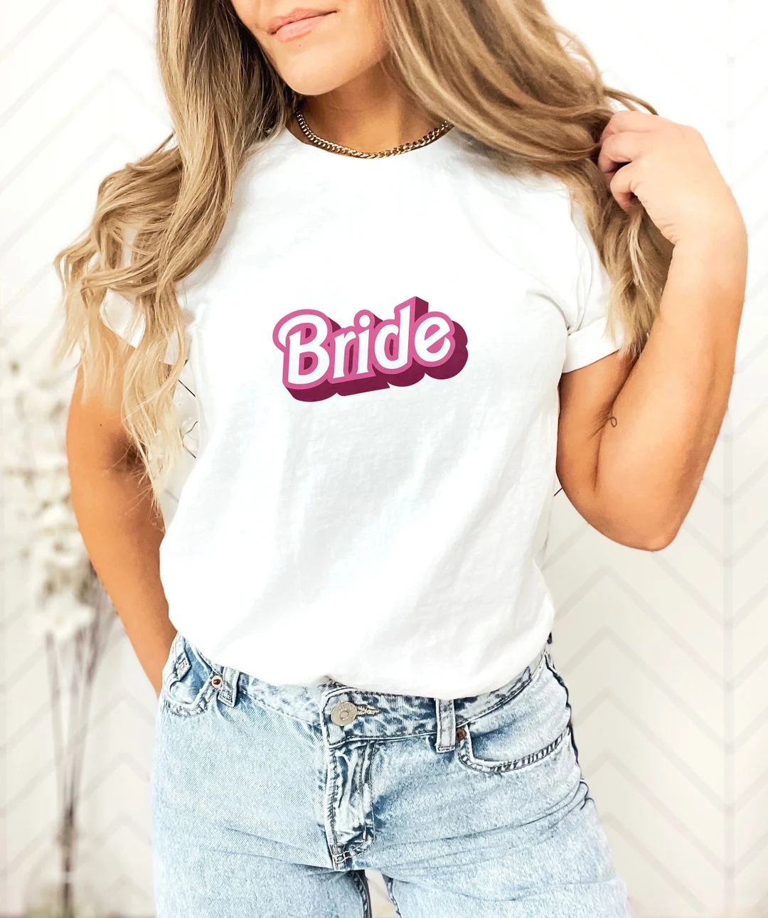 Barbie Inspired Bride Unisex Jersey Short Wedding / Bachelorette Sleeve Tee. Bella&Canvas | Etsy (US)