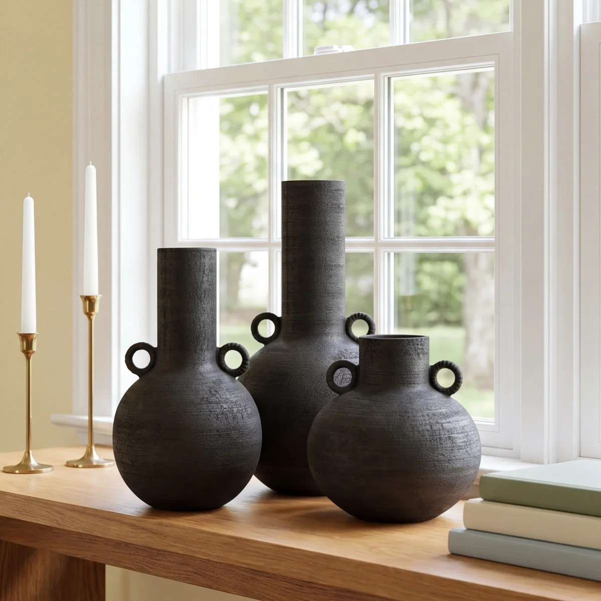Iyanna Ceramic/Porcelain Amphora Table Vase | Wayfair North America
