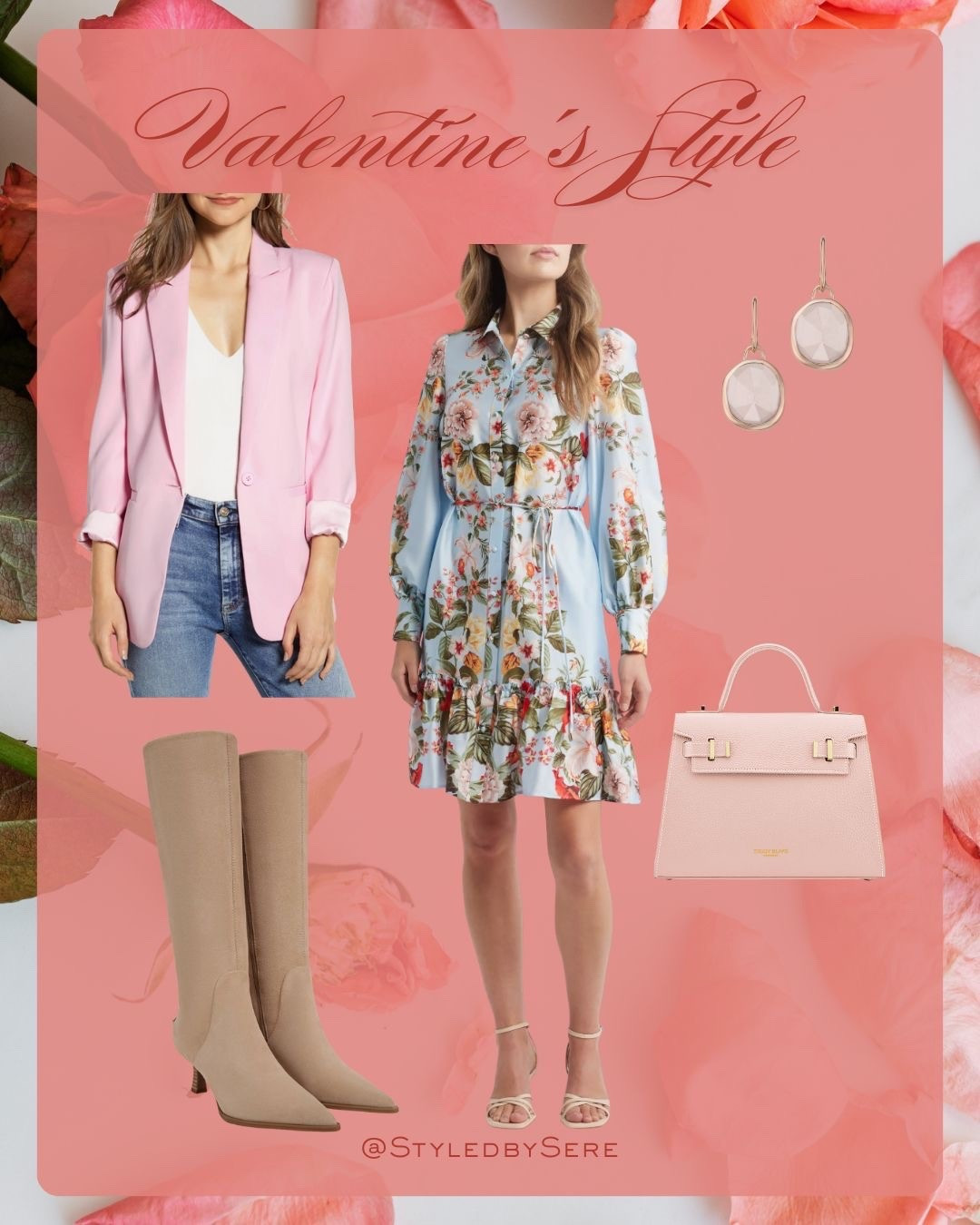 Valentine's Style: Office Romance 3

The third and final look of my client's 3 look series combine her favorites of the two previous looks: a buttoned up dress, fit for the office. A light candy pink blazer (already in her closet), light suede boots to keep her warm, and pale pink accessories to play up the romance of the style. 

She'll go from work like to date night downtown with her husband. The dress can be worn throughout the year, layering in colder months and worn as-is when the sun shines. 

DM me for your look today!

#LTKFindsUnder100 #LTKootd #LTKSeasonal