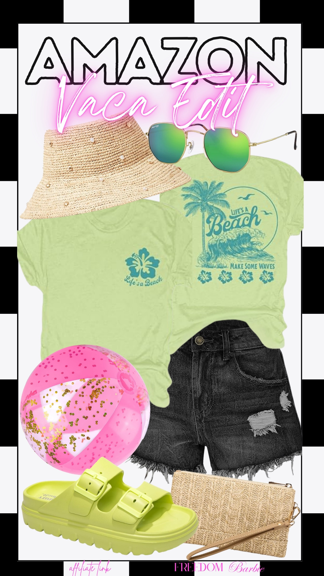 "Life’s a Beach" and I’m just making waves! 🌊☀️Hit the beach with style! My top picks for a fun-filled day at the shore. From cute sandals to a beach ball that's a total party starter.🥥✨

#BeachDay #AmazonFinds #SummerVibes #FashionFun #VacationReady 

 #LTKootd #LTKMidsize #LTKTravel