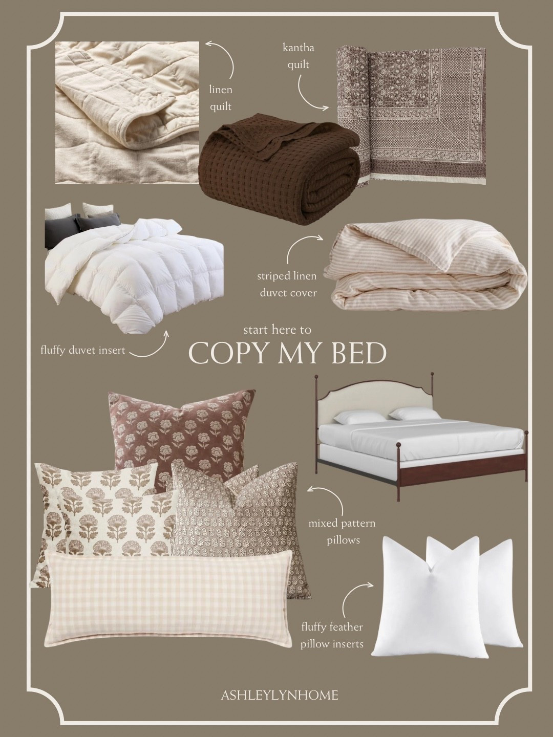 Start here to copy my bed 🤎 I rounded up the exact pieces I’d use to recreate this cozy, layered look—from the bedding basics to the finishing textures that make it feel warm and elevated.

#LTKSaleAlert #LTKHome
