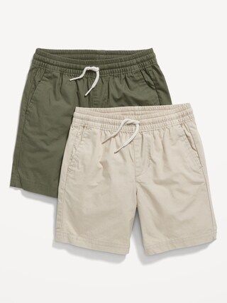 Functional-Drawstring Poplin Shorts 2-Pack for Toddler Boys | Old Navy (US)