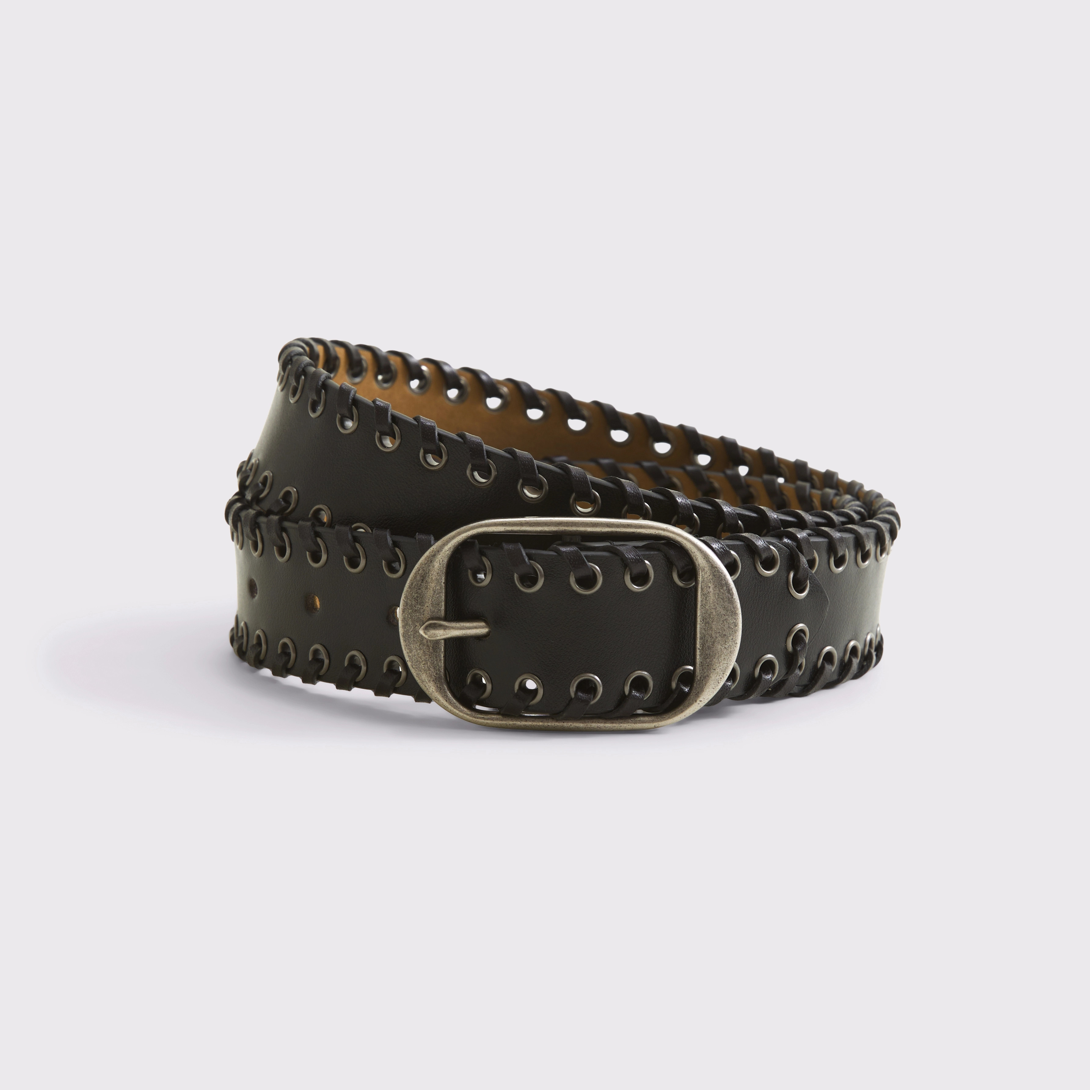 Whipstitch Leather Belt | Abercrombie & Fitch (US)