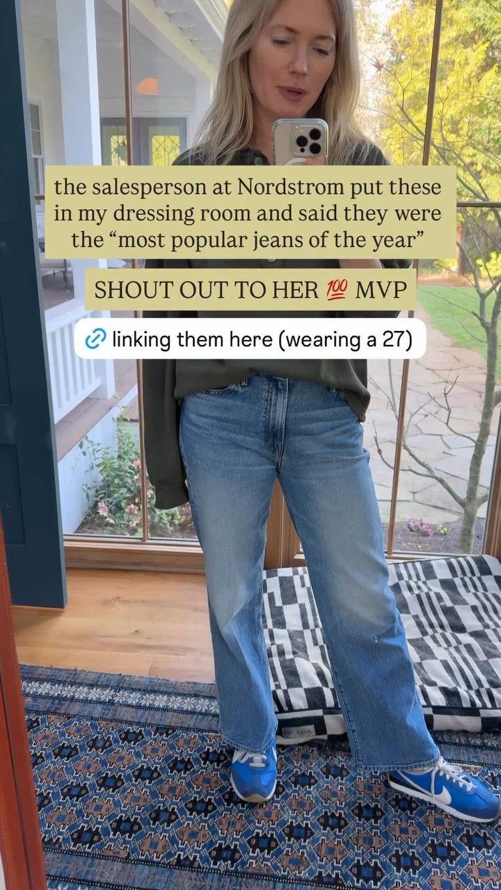 the salesperson at Nordstrom put these in my dressing room and said they were the “most popular jeans of the year” SHOUT OUT TO HER 💯 MVP