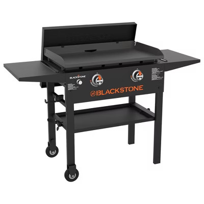Blackstone 28" Omnivore Propane Griddle Combo with Hard Cover, 2 Burners, Outdoor BBQ Grill Stove, Powder-Coated Steel, 524 Sq. In. Cooking Top, Black | Target