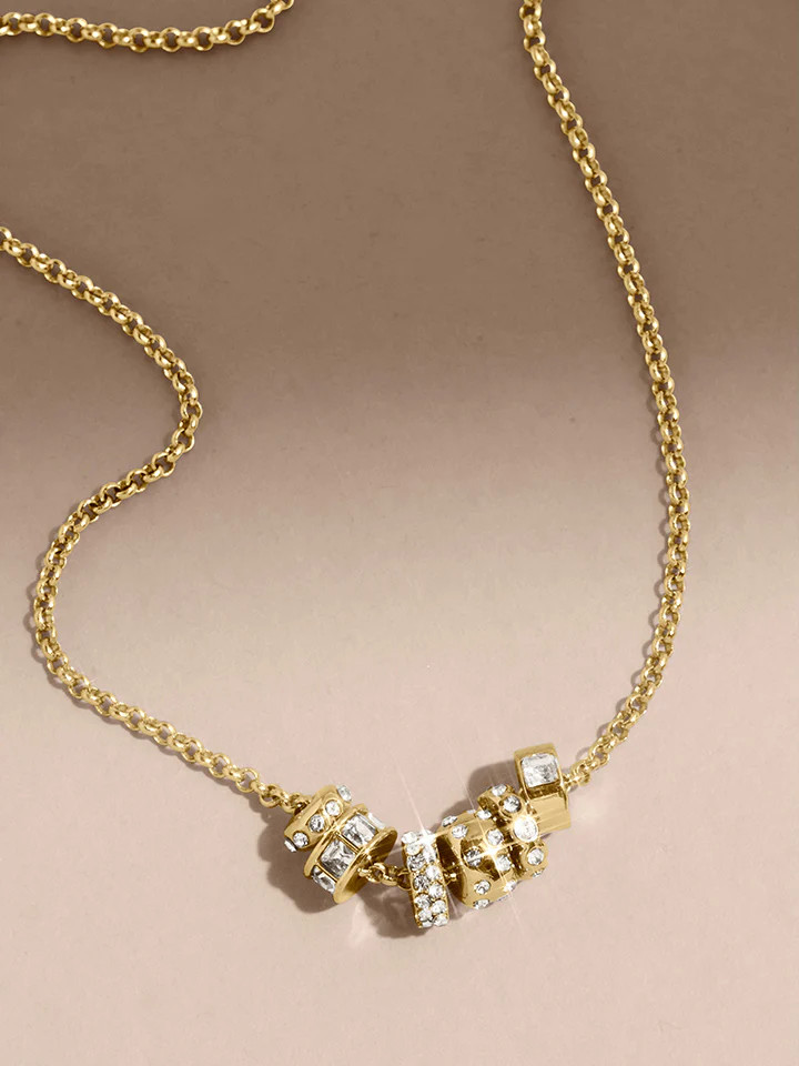 Renee Charm Necklace - Gold/Pavé | BaubleBar (US)