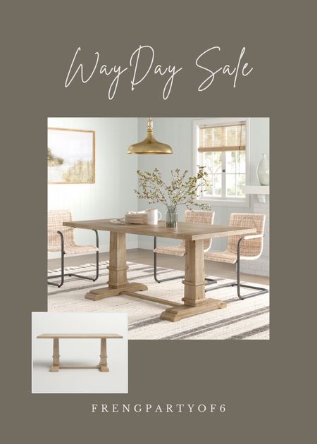 This dining table is so pretty and is a great price, under $525!

#LTKhome #LTKsalealert