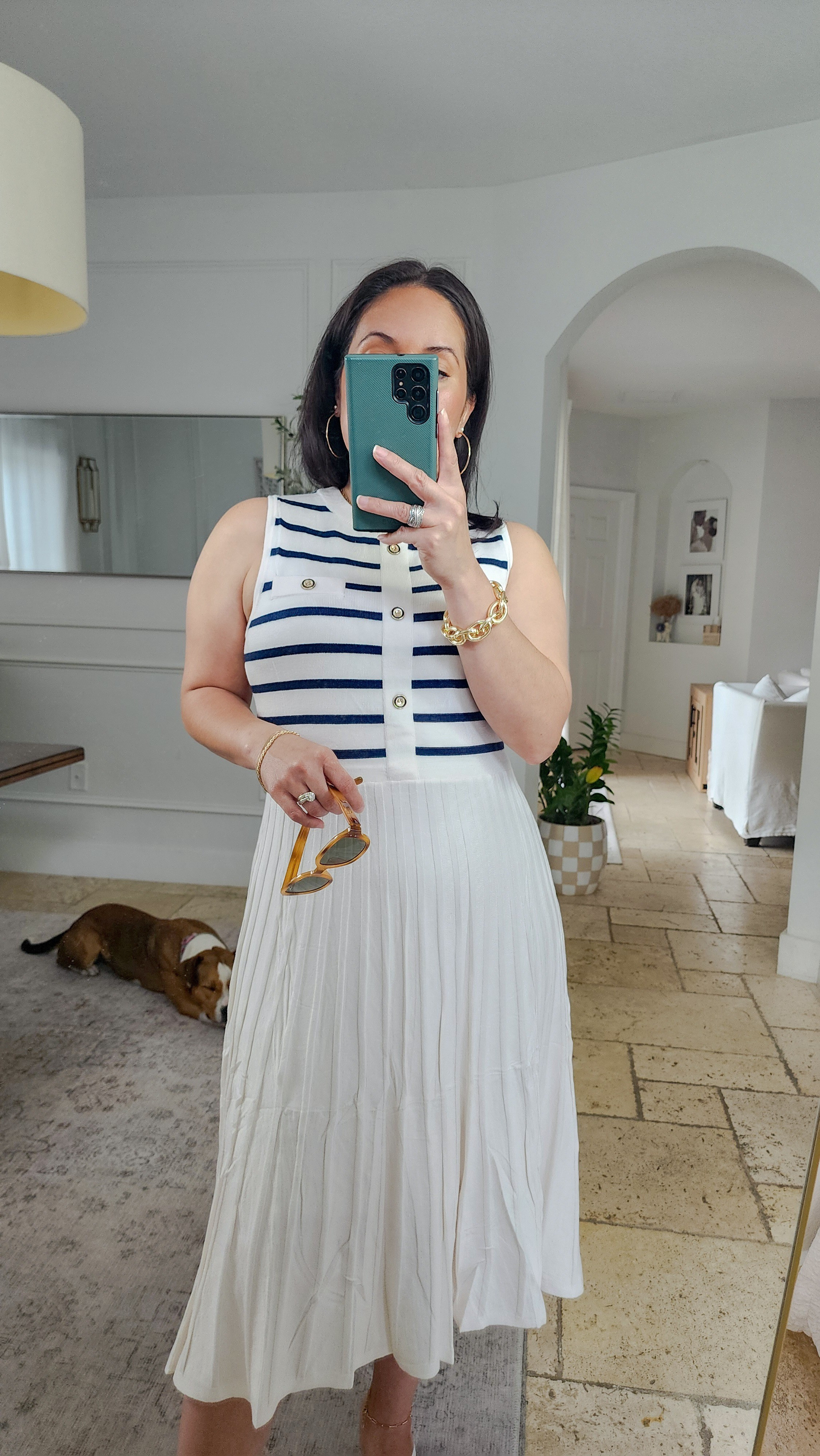 Love this striped midi dress from Amazon. In a medium, a bit sheer so I used a slip underneath . More colors available 😍

#LTKStyleTip #LTKPetite #LTKFindsUnder50
