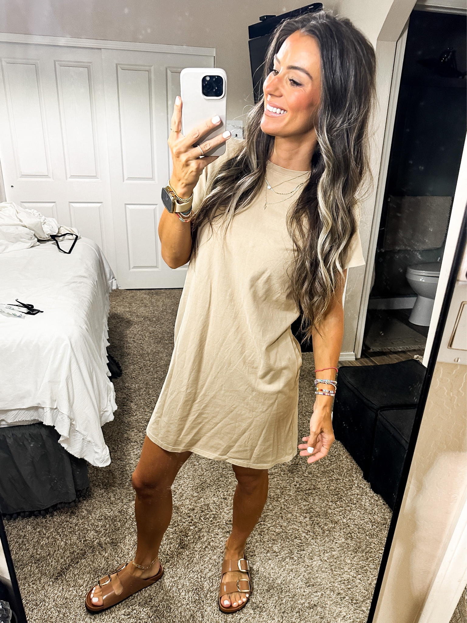 Dupe of birk big buckle slides back in stock - so comfy! If between sizes go with bigger size 

#LTKFind #LTKshoecrush #LTKunder50