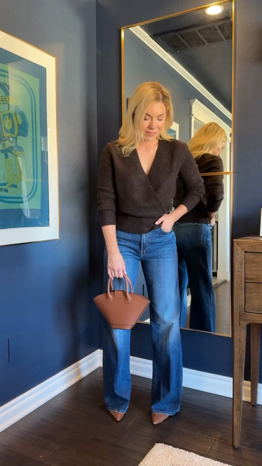These are a cross between a barrel and wide leg jeans - as far as length I am 5’4 with long legs.

Mother jeans 
Wrap sweater 
Sweater
Winter Outfit


#LTKFindsUnder100