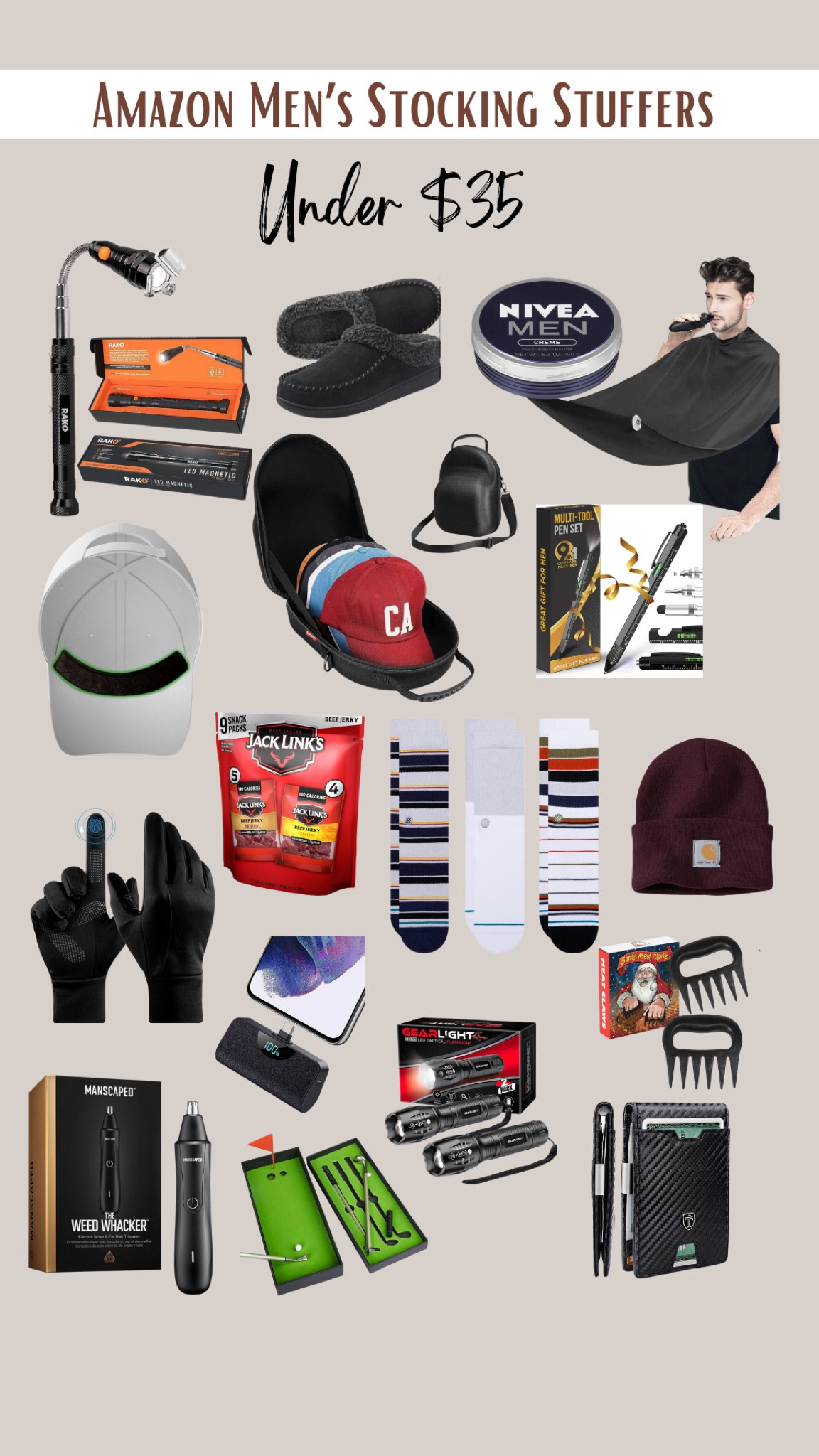 Amazon Men’s Stocking Stuffers



Affordable stocking stuffers for men. Popular gifts for men. Trending stocking stuffers for men.Sale Sale 

#LTKHoliday #LTKHolidaySale #LTKSeasonal