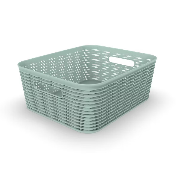11L Medium Wave Design Rectangle Basket - Room Essentials™ | Target