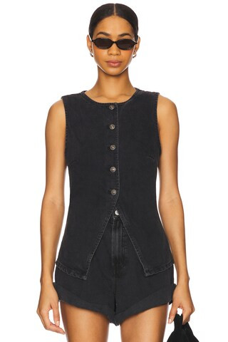 Free People x We The Free Aimee Vest in Black from Revolve.com | Revolve Clothing (Global)