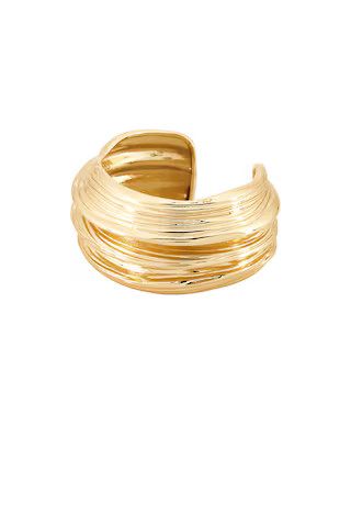 Lovers and Friends x Yhasmina Ferrara Krystal Cuff in Gold from Revolve.com | Revolve Clothing (Global)