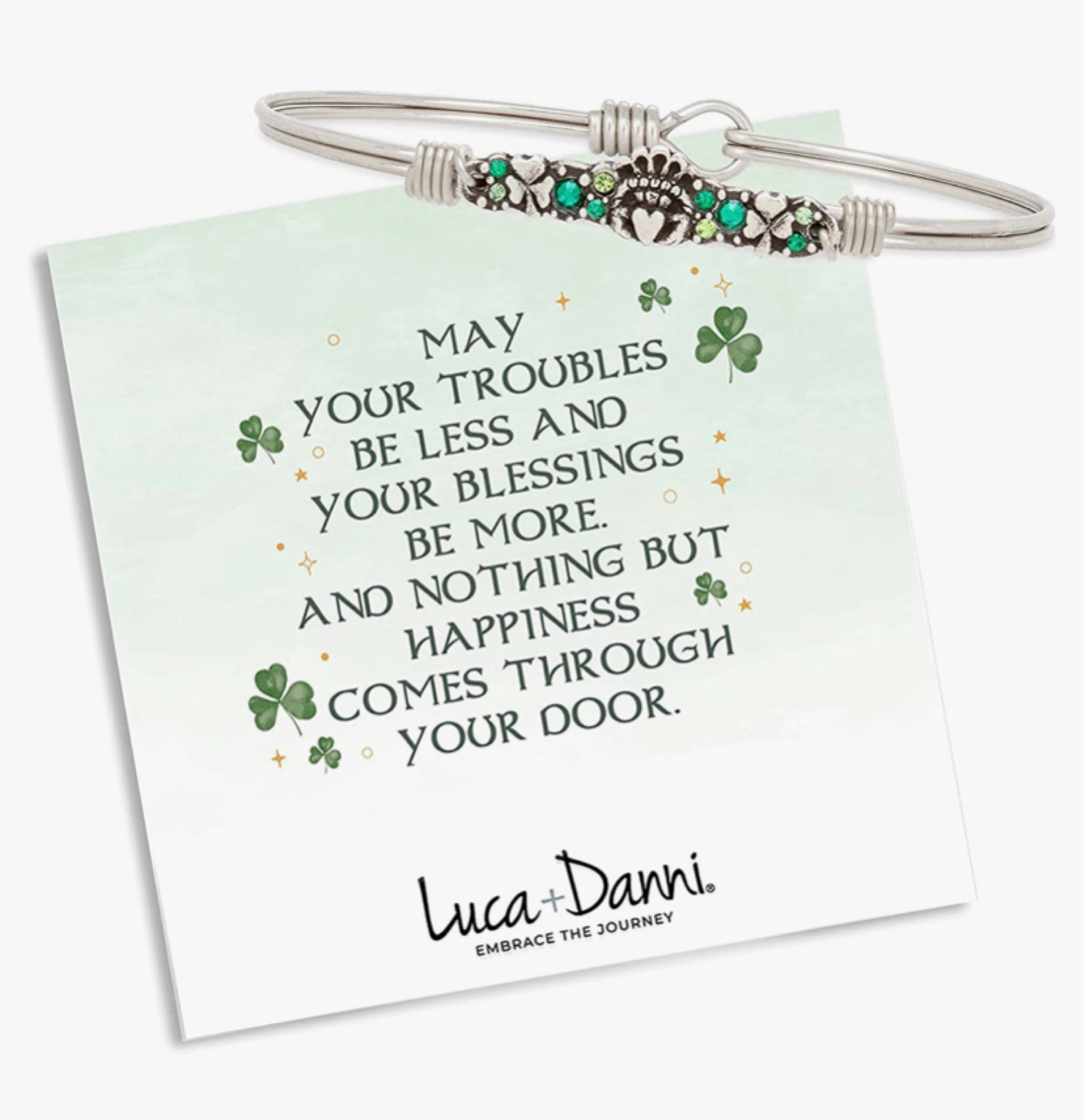 Luca + Danni Irish Medley Bangle Bracelet ☘️ A little piece of the old country, delivered with all-new charm. Hand wrapped with care in the USA by skilled artisans.

#LTKbeauty #LTKstyletip #LTKU