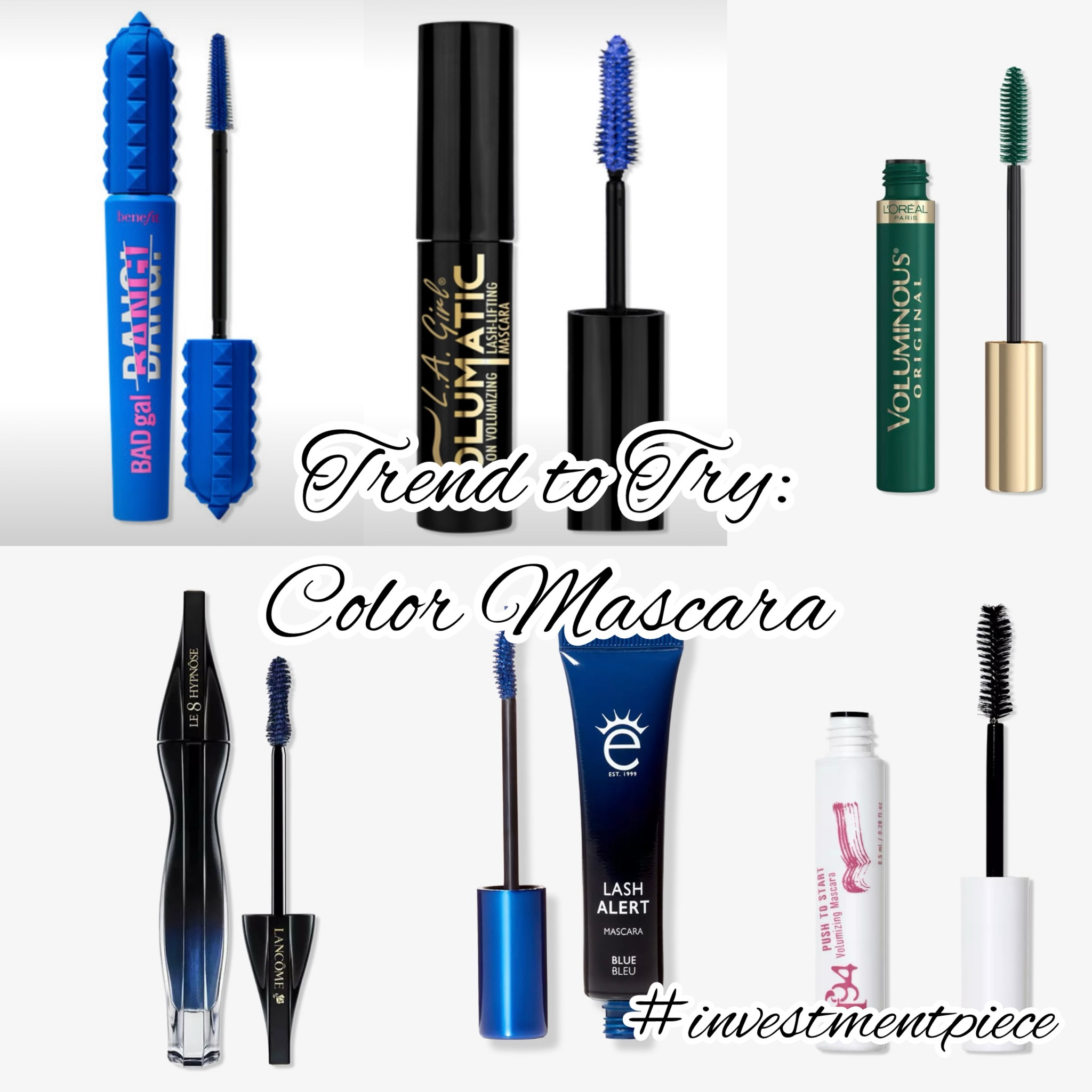 Bold and fun to try for summer? A color mascara! Go from brown or black to blue. Purple. Green. Red. There are so many shades to choose from and so many ways to flatter your eye color and be a bit bold! @ulta #investmentpiece 

#LTKStyleTip #LTKBeauty #LTKFindsUnder50