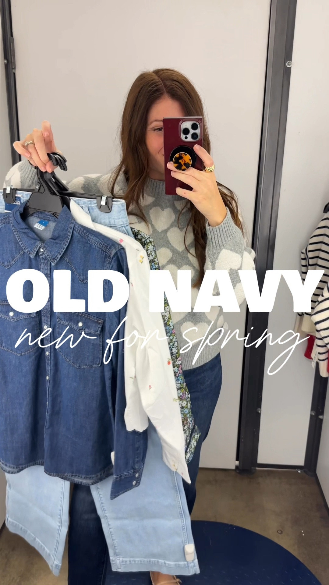 New for Spring 🌸 at Old Navy! So many cute transitional pieces for spring at Old Navy! Sharing a handful of finds that I’m loving!

Follow me for more affordable fashion, and Old Navy outfit ideas as a 40 year old mom of 2! 

Wearing:
Denim shirt- small
Eyelet top- small
Cropped button down- small
Sweater- medium 
Straight jeans- 4
Front pocket jeans- 2
Drawstring jeans- 2

#LTKSeasonal #LTKOver40 #LTKStyleTip