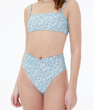 Floral Crossover Ultra High-Waisted Cheeky Bottom | Aeropostale