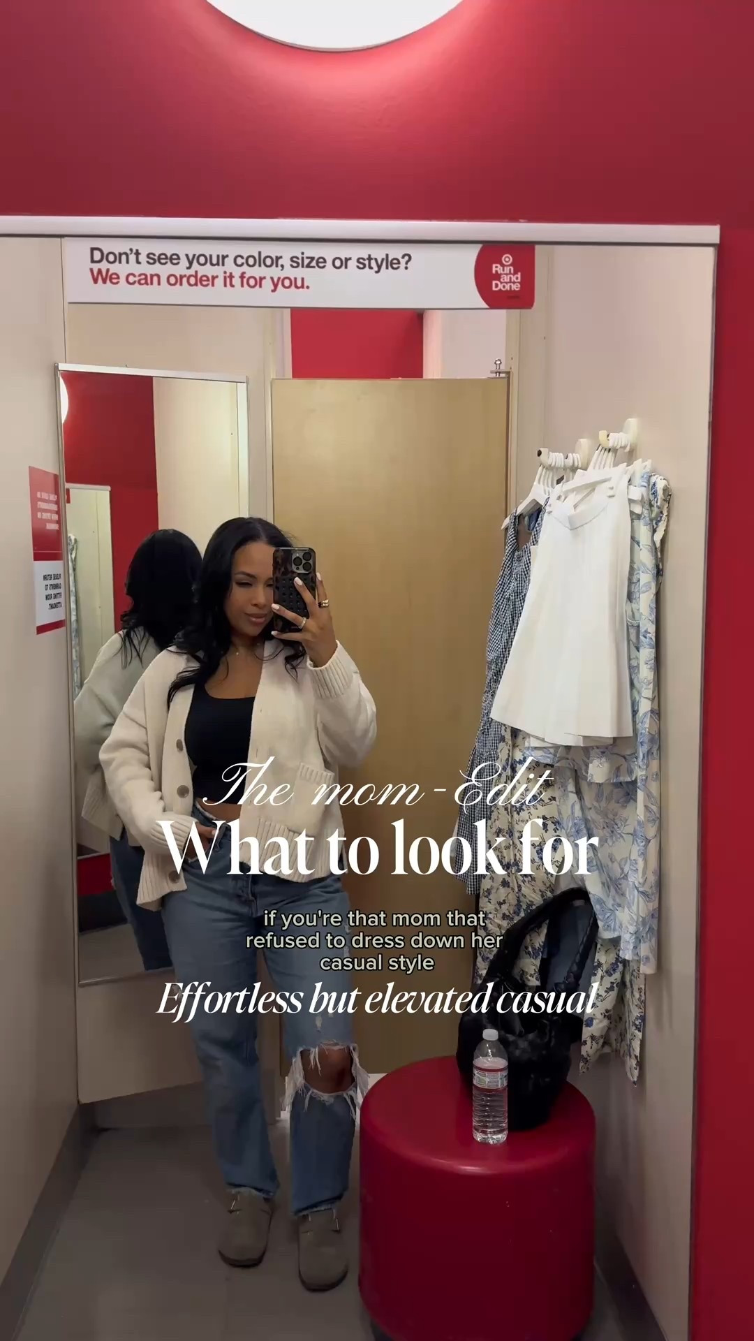 Casual, but make it chic target spring finds. Moms, if you’ve ever struggled to find outfits that are comfortable and stylish, I’ve got you! I did a quick dressing room session to try on versatile pieces that fit our elevated style—so you don’t have to waste time searching.

Here’s what to look for when shopping:
🌱Versatile sets – Wear them together or mix & match for more outfit options
🌱Flattering fits – Pieces that work for your body, not against it
🌱Effortless structure – A well-fitted dress or tailored detail instantly elevates a look
🌱Comfort meets polish – Style that keeps up with busy mom life without feeling frumpy
🌱Quality fabrics – Double-lined, non-see-through, and structured pieces that last

Which look is your favorite?

**Side note: I wore a size Medium in all pieces and ended needing to size down to a small. Wore a size 8 on the jeans. 