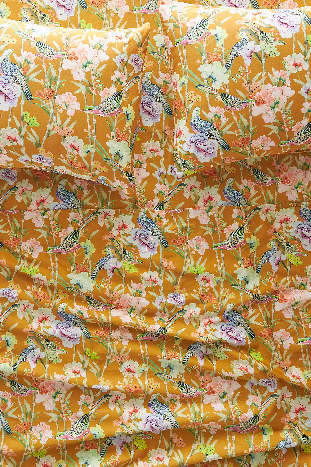 Organic Sateen Printed Sheet Set | Anthropologie (US)