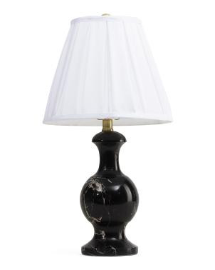 20In Solid Marble Pleated Shade Table Lamp | TJ Maxx