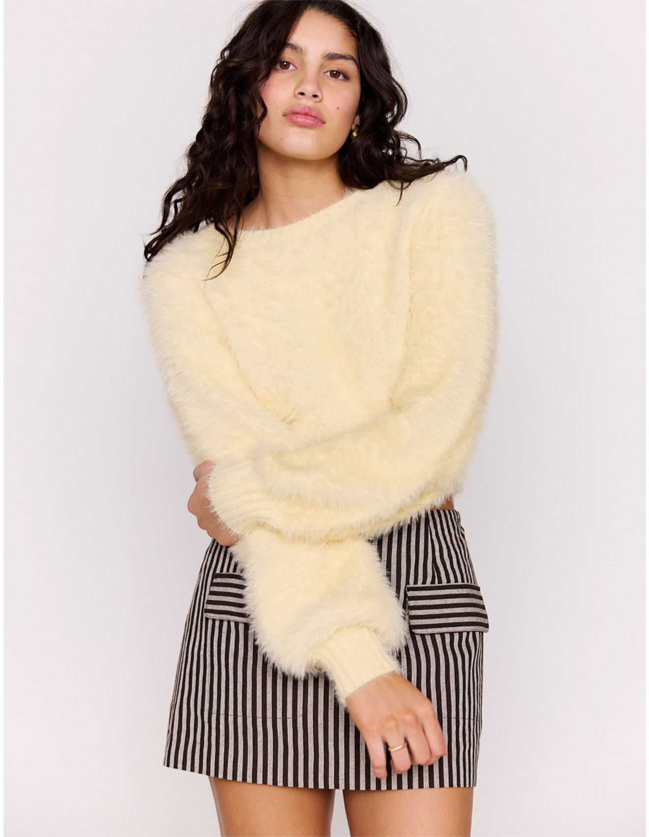 Lola Fluffy Knit Jumper | David Jones (Australia & New Zealand)