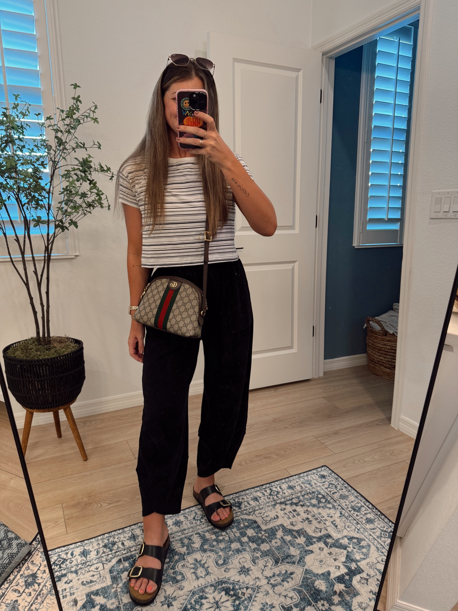 Casual outfit for errands - 2 shirt (love this! So comfy!) / small pants - if you can go down or are in between two pant sizes go down with your smaller 
